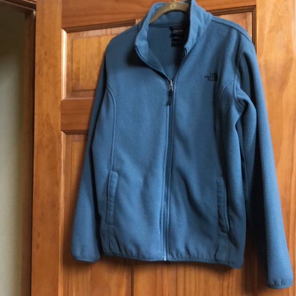 Youth Boys XL 18 20 TNF THE NORTH FACE Fleece Jacket Slate Blue Gray - Picture 1 of 8